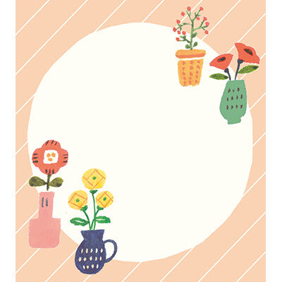 Furukawa Shiko My Perfect Day Memo Pad: 4 Design Flowers