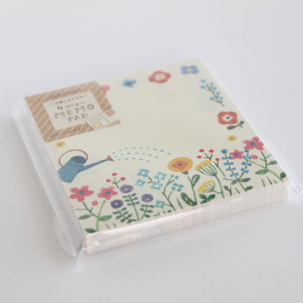 Furukawa Shiko My Perfect Day Memo Pad: 4 Design Flowers