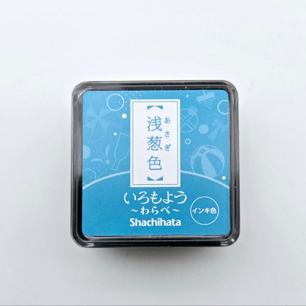 Shachihata Stamp Iromoyo Stamp Ink Warabe: Asagiiro