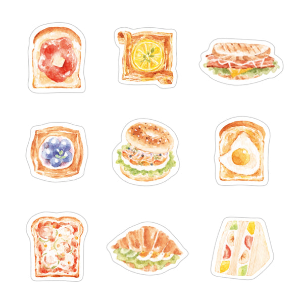 Papier Platz x Nakauchi Waka Flake Sticker: Sandwiches